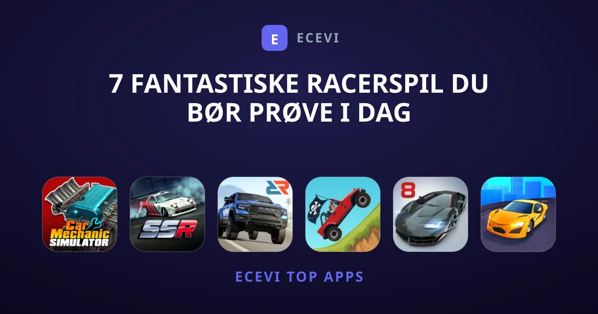 7 Fantastiske Racerspil Du Bør Prøve I Dag